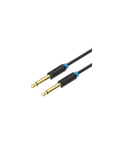 Vention Cable Estéreo BAABI/ Jack 6.5 Macho - Jack 6.5 Macho/ 3m/ Negro