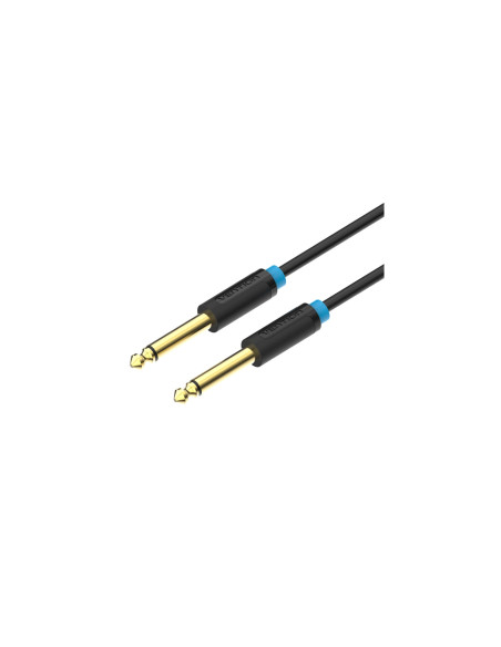 Vention Cable Estéreo BAABI/ Jack 6.5 Macho - Jack 6.5 Macho/ 3m/ Negro