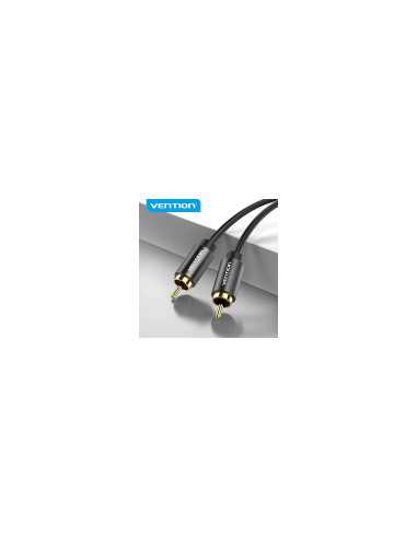 Vention Cable Estéreo VAB-R09-B100/ RCA Macho - RCA Macho/ 1m/ Negro