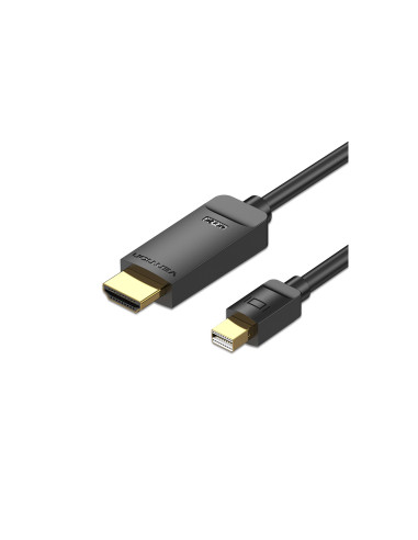 Vention Cable Conversor HAHBH/ Mini Displayport Macho - HDMI Macho/ 2m/ Negro