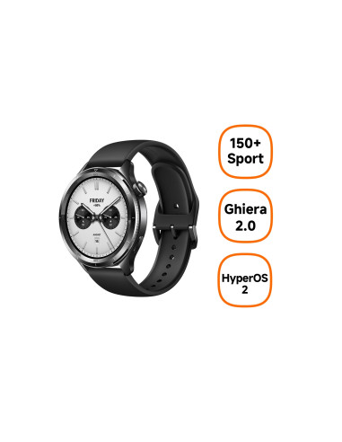 Xiaomi S4 3,63 cm (1.43") AMOLED Digital 466 x 466 Pixeles Pantalla táctil Negro