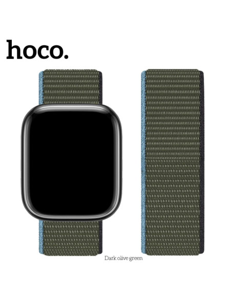 Hoco iWatch WA02 Correa Nylon Verde Oliva Oscuro