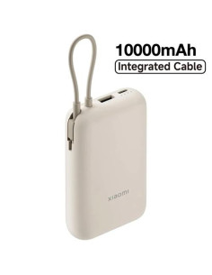 Batería Externa Xiaomi 10.000mAh con Cable Integrado.