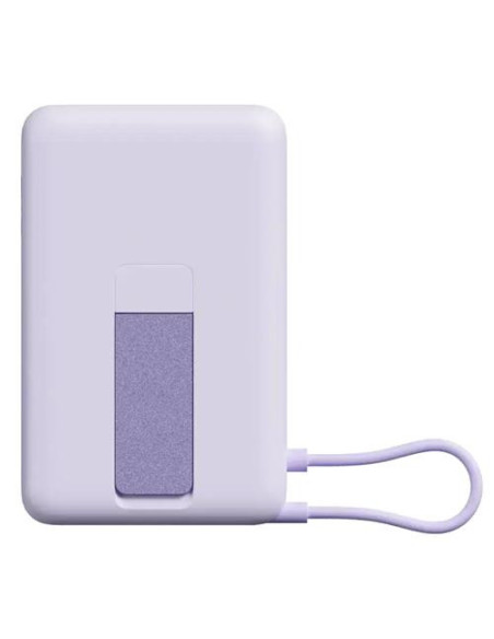 POWERBANK BATERÍA EXTERNA 10.000MAH MAGSAFE Y CABLE INTEGRADO XIAOMI LILA