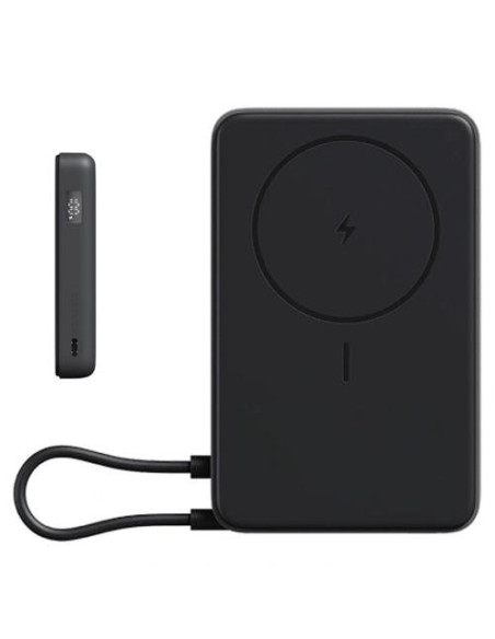 POWERBANK BATERÍA EXTERNA 10.000MAH MAGSAFE Y CABLE INTEGRADO XIAOMI NEGRA