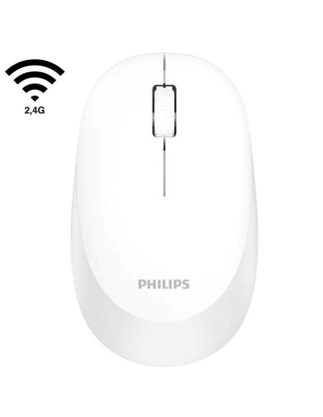 Philips SPK7307WL Ratón Ambidiestro Blanco