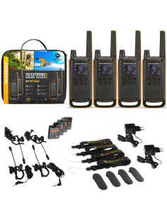 Motorola Talkabout T82 Extreme Quad Pack two-way radios 16 canales