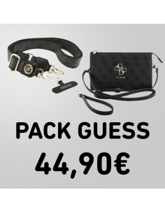 PACK GUESS NEGRO BANDOLERA + COLGANTE