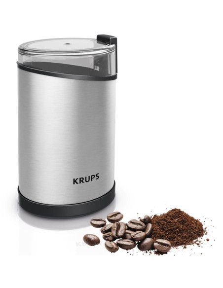 Krups GX204D10 molinillo de café 200 W Plata