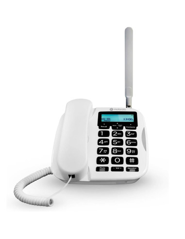 Motorola FW500 Teléfono de Sobremesa con 4G y Línea FIja, Batería 8 Horas