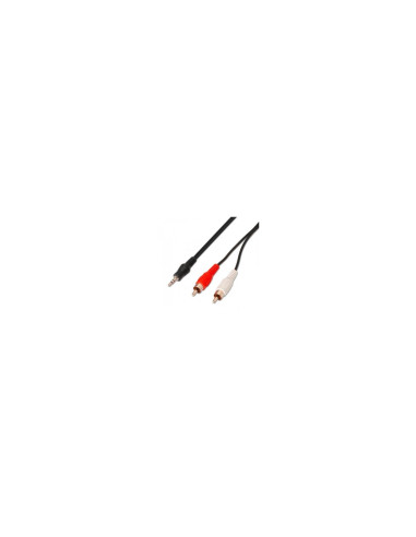 AISENS A128-0147 cable de audio 1,5 m 3,5mm 2 x RCA Negro