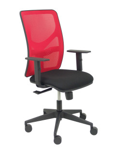 SILLA MOTILLA MALLA ROJO BRAZO REGULABLE ASIENTO BALI NEGRO 21SM350B840B10