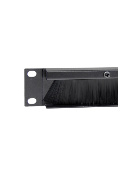 StarTech.com Panel Pasacables con Cepillo para Armario Rack de Servidores 1U - Organizador de Cableado de Peine