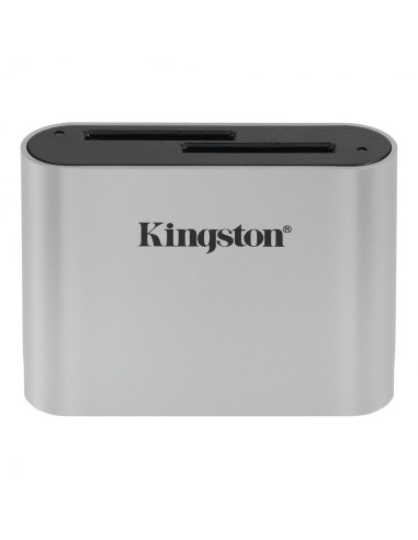 Kingston Technology Workflow SD Reader lector de tarjeta USB 3.2 Gen 1 (3.1 Gen 1) Negro, Plata