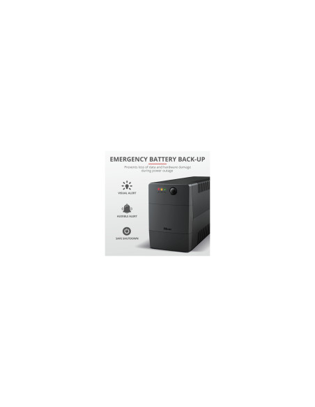 Trust Paxxon sistema de alimentación ininterrumpida (UPS) 0,8 kVA 480