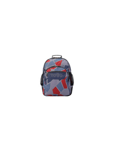 Totto Crayoles mochila Mochila escolar Gris, Rojo Poliéster
