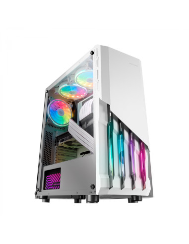 Mars Gaming MC-X2, Caja PC Gaming ATX, Frontal Acero FRGB, 2
