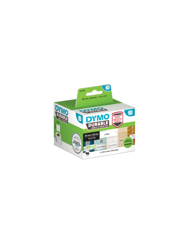 DYMO LW auténticas etiquetas durables | 25mm × 25mm | 2 rollos de 850