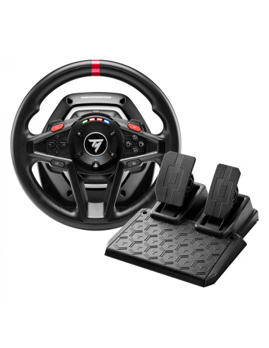 Thrustmaster T128 Negro USB Volante + Pedales Analógico PC,