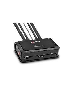 Lindy 42340 interruptor KVM Negro
