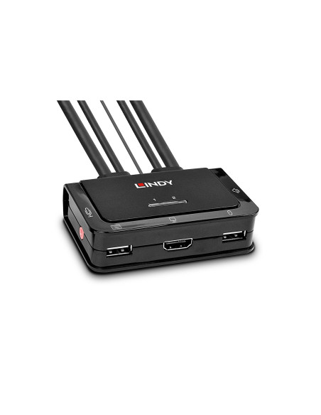Lindy 42340 interruptor KVM Negro