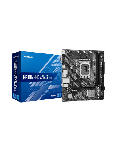 Asrock H610M-HDV/M.2 R2.0 Intel H610 LGA 1700 micro ATX