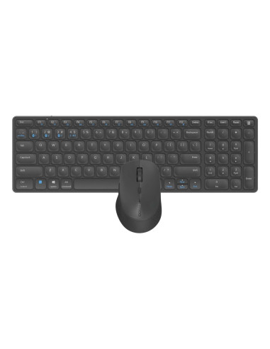 Rapoo 9700M teclado Ratón incluido Universal Bluetooth QWERTY Negro