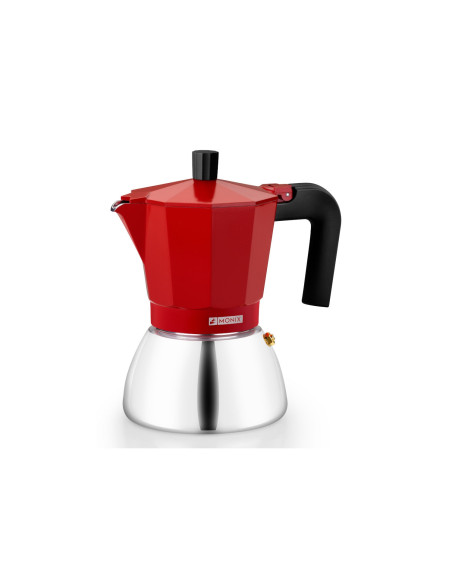 Monix M863106 cafetera manual Cafetera italiana 0,37 L Rojo