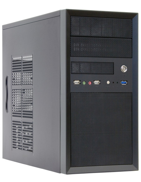 Chieftec CT-01B-OP carcasa de ordenador Mini Tower Negro