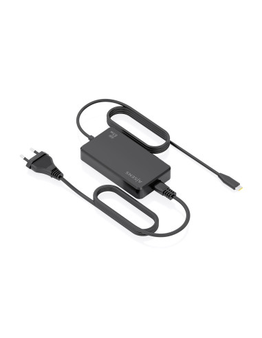 AISENS Cargador De Sobremesa GaN 65W PD3.0 1xUSB-C 1.8m, Negro