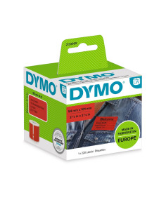 DYMO 2133399 etiqueta autoadhesiva Rectángulo redondeado Desmontable Rojo 220 pieza(s)