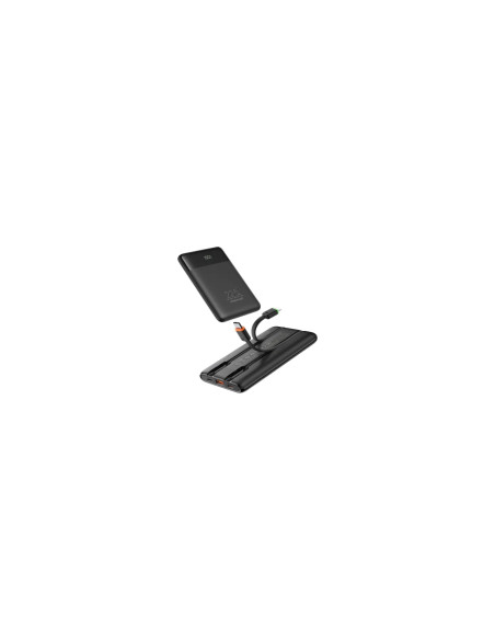 Charmast Veger Power Bank W1202 10.000 mAh 22.5W Ultra Slim con cables integrados y Pantalla Digital