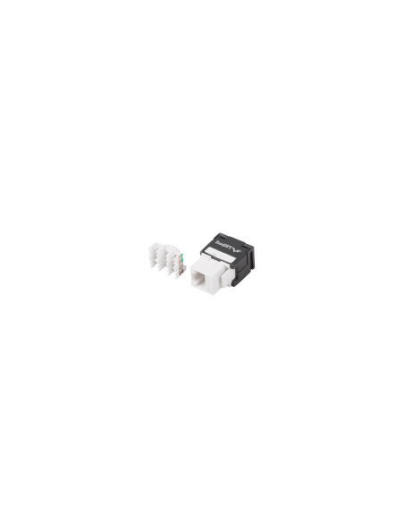 CONECTOR LANBERG KEYSTONE RJ45 HEMBRA EXTERNO LSA INTERNO SIN HERRAMIENTAS UTP CAT 6 PARA CABLES 22-26AWG KSU6-2000