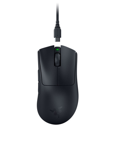 Razer DeathAdder V3 Pro ratón Juego mano derecha RF Wireless + USB Type-C Óptico 30000 DPI