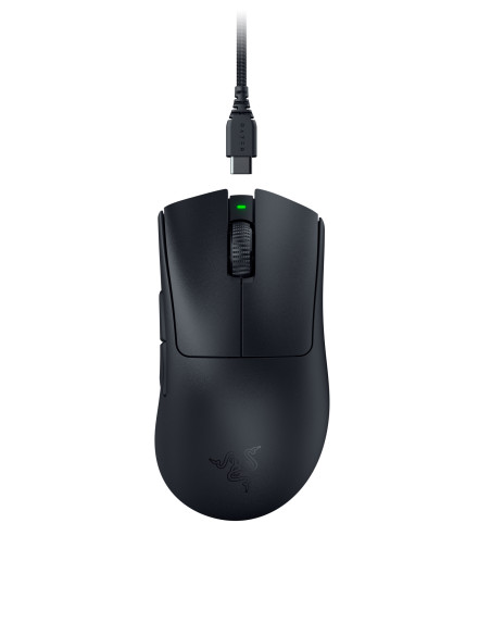 Razer DeathAdder V3 Pro ratón Juego mano derecha RF Wireless + USB Type-C Óptico 30000 DPI