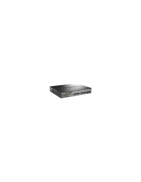 D-Link DSS-200G-10MPP switch Gestionado L2 Gigabit Ethernet (10/100/1000) Energía sobre Ethernet (PoE) 1U Negro, Gris