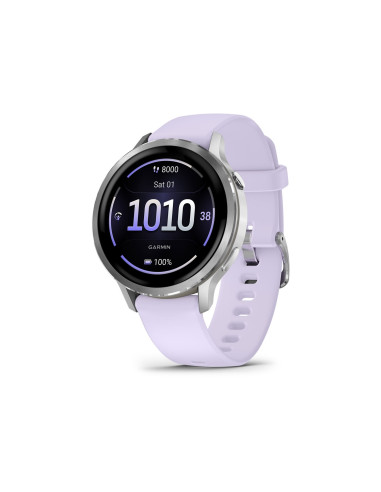 Garmin Venu 4 3,05 cm (1.2") AMOLED 41 mm Digital 390 x 390 Pixeles Pantalla táctil Plata Wifi GPS (satélite)