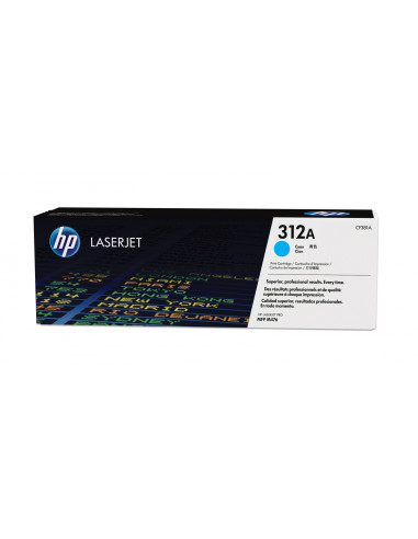 HP Cartucho de tóner 312A cian para LaserJet