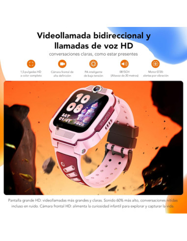 imoo 2026Z3PINK Relojes inteligentes y deportivos Digital Verde GPS (satélite)