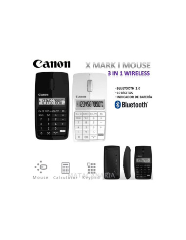 Canon X Mark I Mouse calculadora Bolsillo Blanco