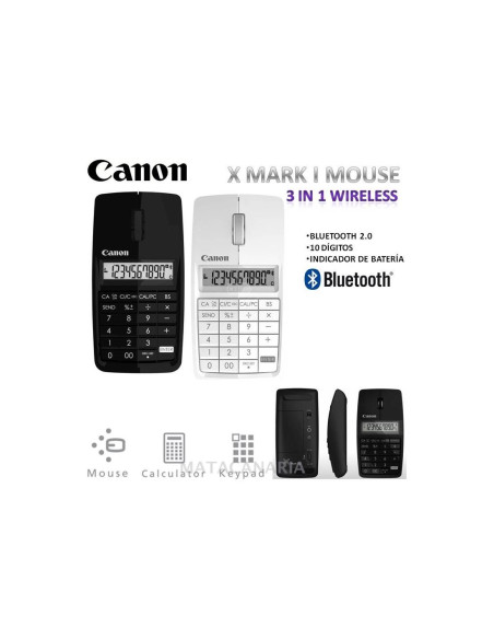 Canon X Mark I Mouse calculadora Bolsillo Blanco
