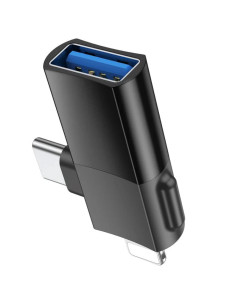 Hoco UA17 Adaptador 2-1 USB-A a USB-C y Lightning