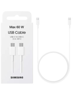 Samsung Cable USB-C a USB-C 3A 1.8 Metros Blanco (EP-DX310JWE)