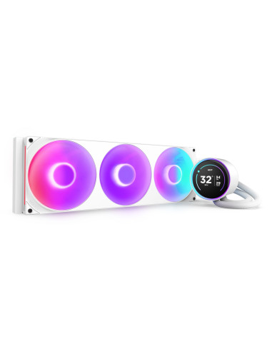 NZXT Kraken Elite 420 RGB Procesador Sistema de refrigeración líquida todo en uno 14 cm Blanco 1 pieza(s)