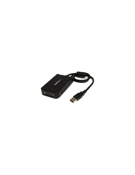 StarTech.com Adaptador de VÍ­deo Externo USB a VGA - Tarjeta Gráfica Externa Cable - 1920x1200 negro