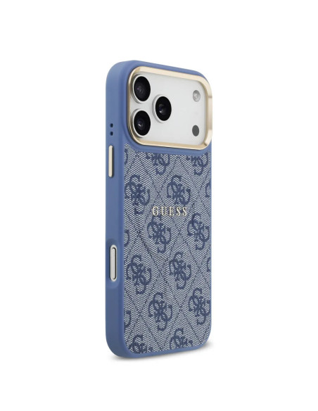 CARCASA GUESS IPHONE 17 PRO MAX EN POLIPIEL AZUL CON MAGSAFE