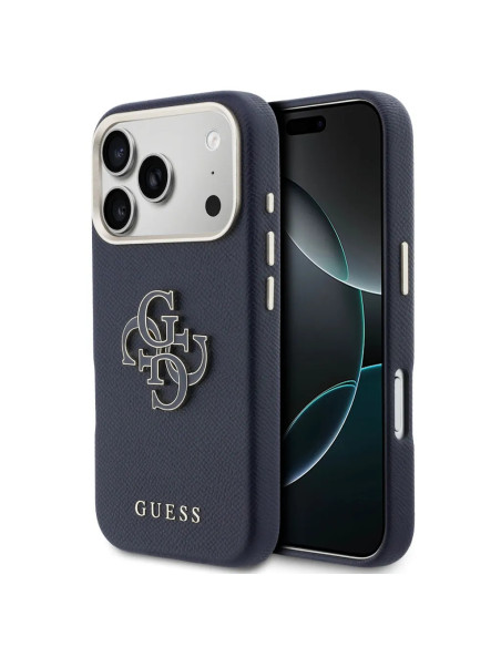 CARCASA GUESS IPHONE 17 PRO MAX NEGRA EFECTO PIEL