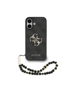 CARCASA GUESS IPHONE 17 CON CUERDA INCLUIDA LOGO COLOR NEGRA