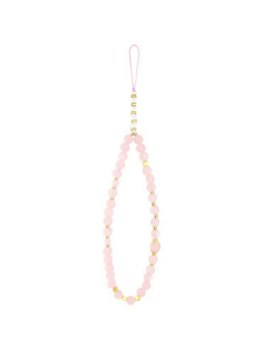 CARCASA GUESS IPHONE 17 CON CUERDA DE PERLAS ROSA