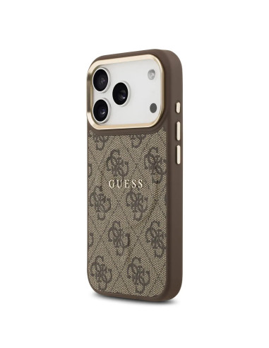 CARCASA GUESS IPHONE 17 PRO CON MAGSAFE MARRÓN POLIPIEL